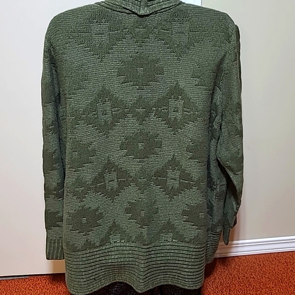 Alia Green Knit Sweater XL - Picture 3 of 5